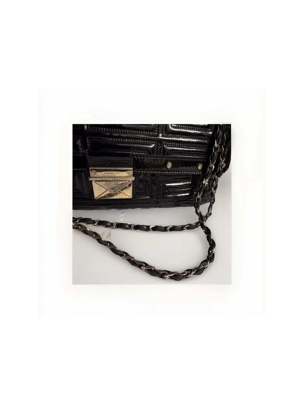 Gianni Versace Quilted Patent Leather Shoulder Bag - Picture 12 of 16